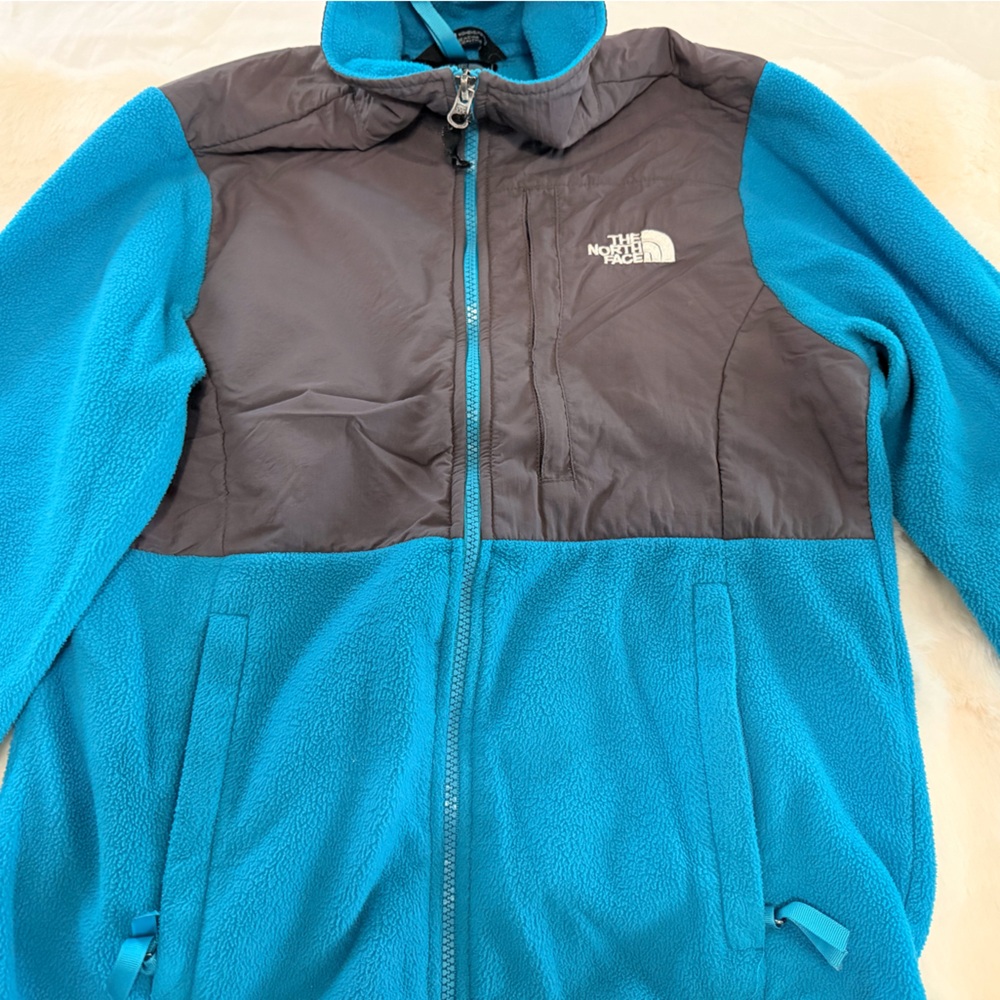 The North Face Teal and Charcoal Jacket